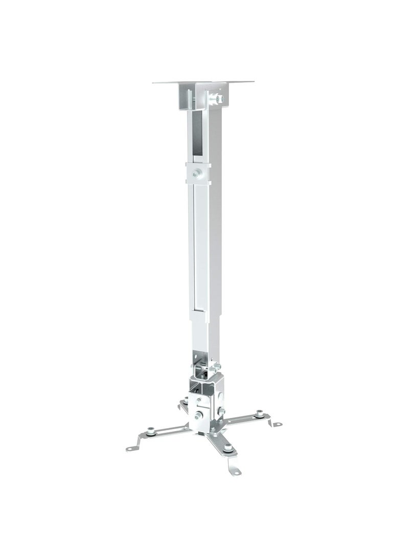 حامل بروجكتور جداري/سقفي عالمي | قابل للتعديل والدوران | حمولة 20 كجم | أبيض - Image 5