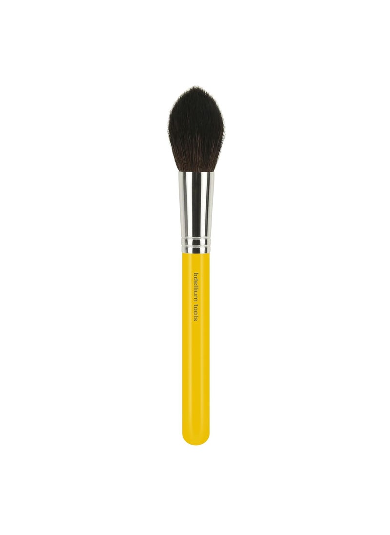 Bdellium Tools Bdellium Tools Professional Makeup Brush - Studio Series 974 Tapered Powder - With Soft Synthetic Fibers, For Sculpt & Shape (Yellow, 1pc) 