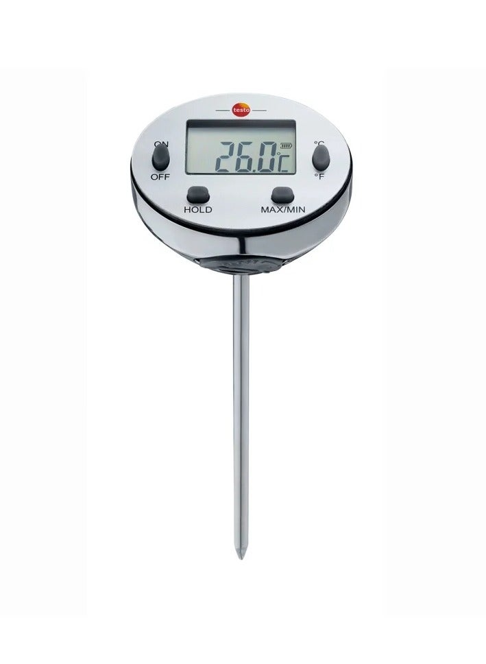 Testo Waterproof Mini Thermometer (0560 1113) – High-Accuracy Penetration Probe Pocket Meter for Food & HVAC - Image 1
