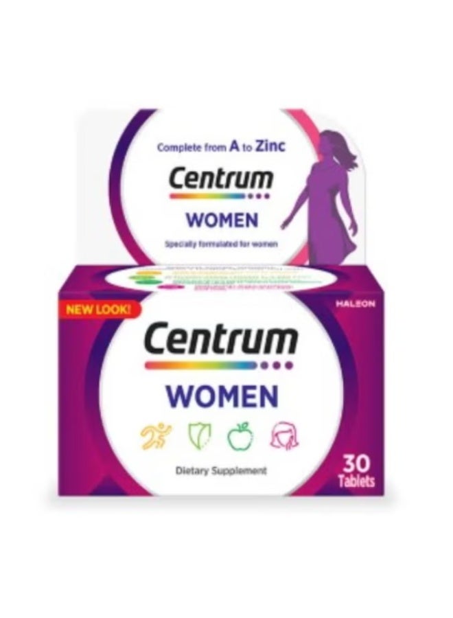 CENTRA 30 قرصًا من الفيتامينات المتعددة المصممة خصيصًا للنساء | دعم غذائي يومي للنساء - Image 1