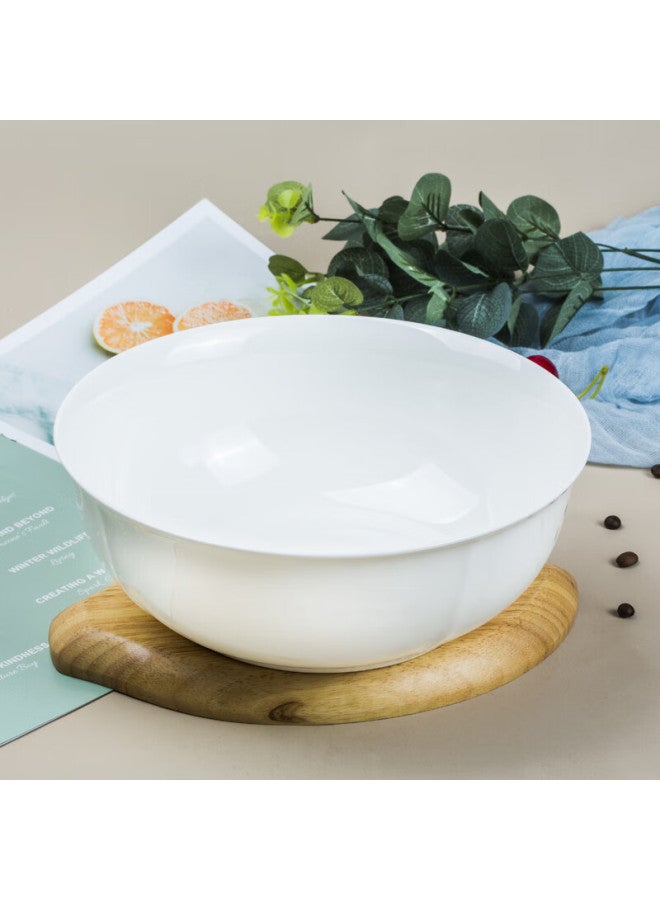 Sky Top White Ceramic Large Soup Bowl Bone China Creative Household Moving Large Capacity 9-inch Golden Ding Bowl - Image 3