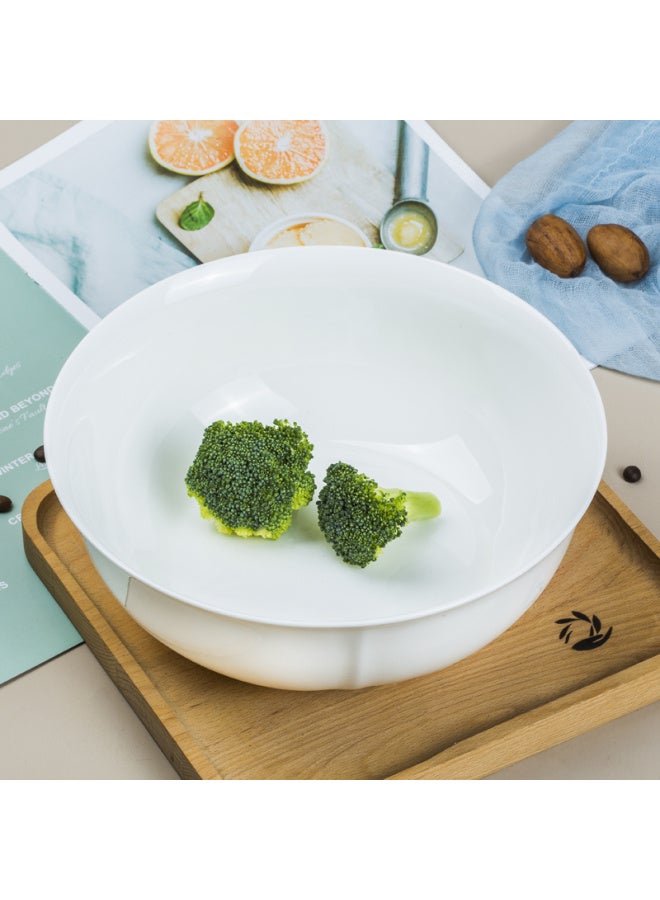 Sky Top White Ceramic Large Soup Bowl Bone China Creative Household Moving Large Capacity 9-inch Golden Ding Bowl - Image 2
