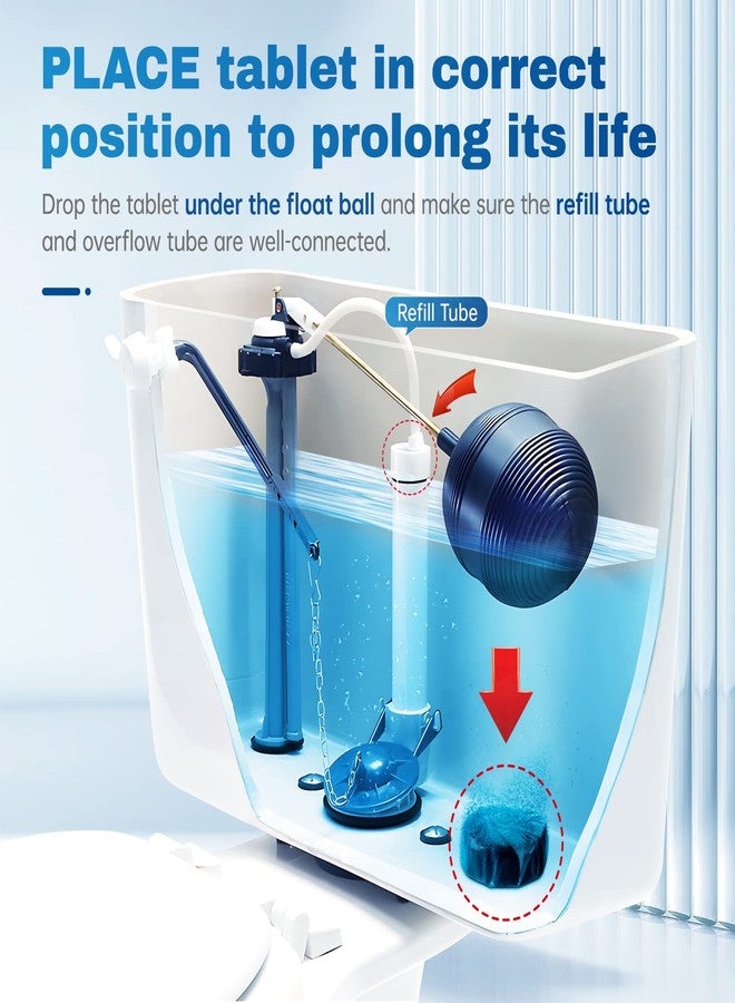 Vacplus Automatic Toilet Bowl Cleaner Tablets, Bathroom Toilet Tank Cleaner (30 PACK), VA-T165 - Image 2