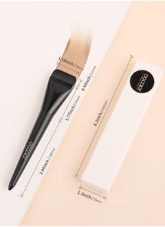 docolor Flat Foundation Brush for Liquid Makeup, Ultra Thin Liquid Foundation Brush Makeup Face Brush for Blending, Cream, Makeup Tool - Black  - Image 4