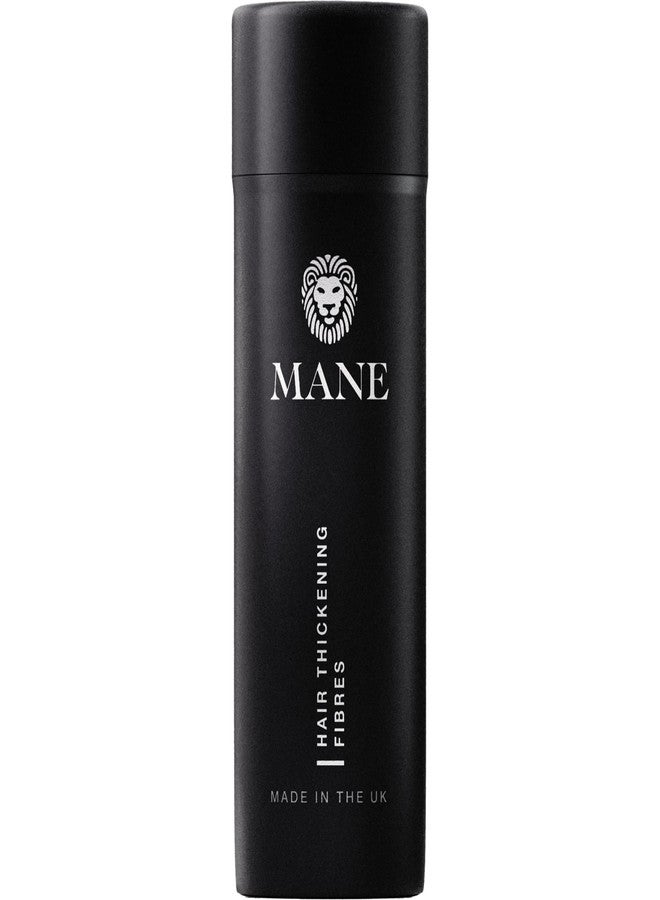 Mane Hair Building Fibers for Women & Men, for Fine & Thinning Hair, Thicker Fuller Looking Hairstyle, Conceal Bald Spots - Black - Image 1