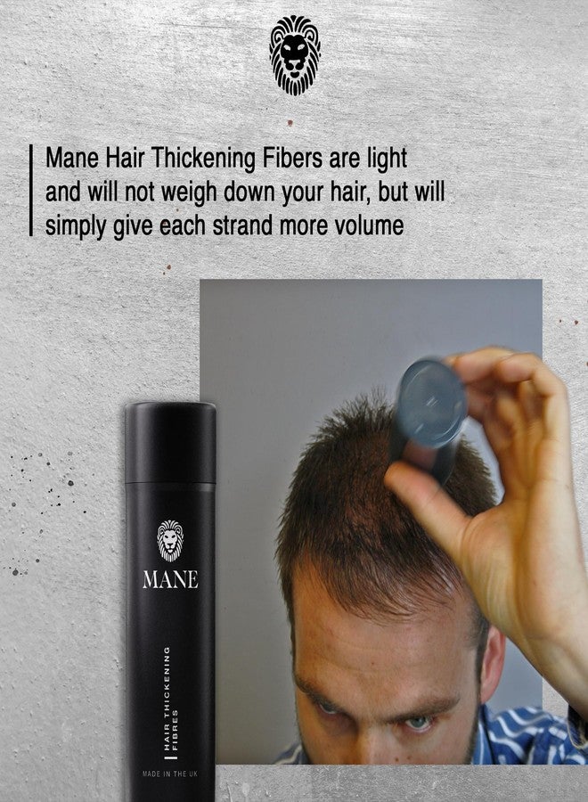 Mane Hair Building Fibers for Women & Men, for Fine & Thinning Hair, Thicker Fuller Looking Hairstyle, Conceal Bald Spots - Black - Image 3