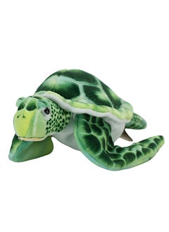 HANSA Green Turtle Puppet – Realistic Handcrafted Animal Puppet for Interactive Play and Storytelling, Ideal for Teachers and Kids  - Image 1
