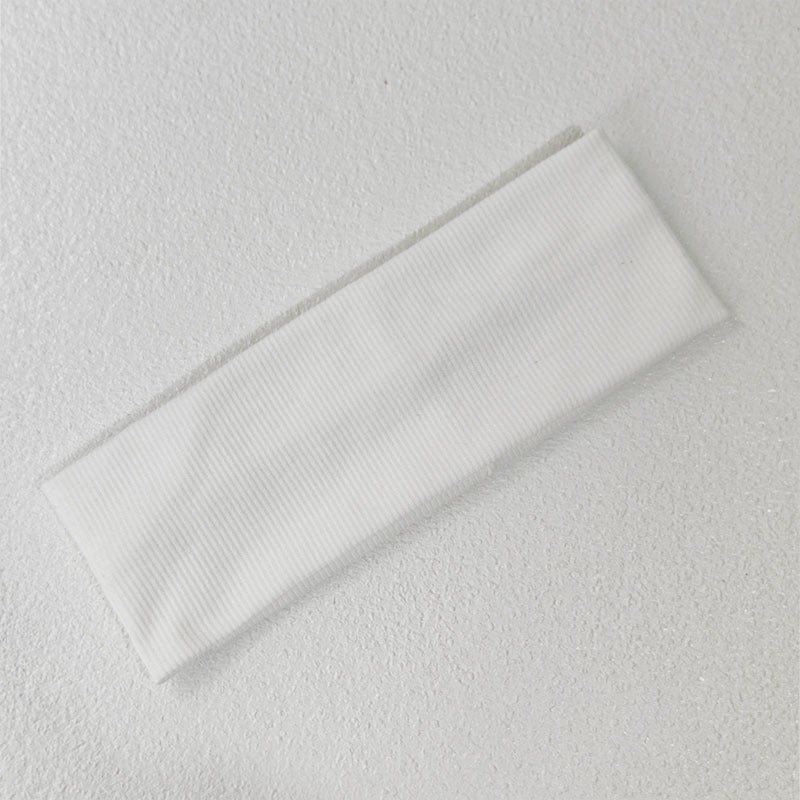 Generic Song Yanfei Same Style Knitted Hair Band Womens Autumn and Winter Sports Hair Band Daily Wear Wide-brimmed Solid Color Scarf Headwear Headgear White