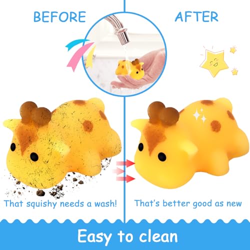 POKONBOY 30 Pcs Squishies Mochi Toys Mini Kawaii Squishy Forest Animals Squeeze Stress Relief Toys Easter Basket Stuffers Christmas Birthday for Kids - Image 5