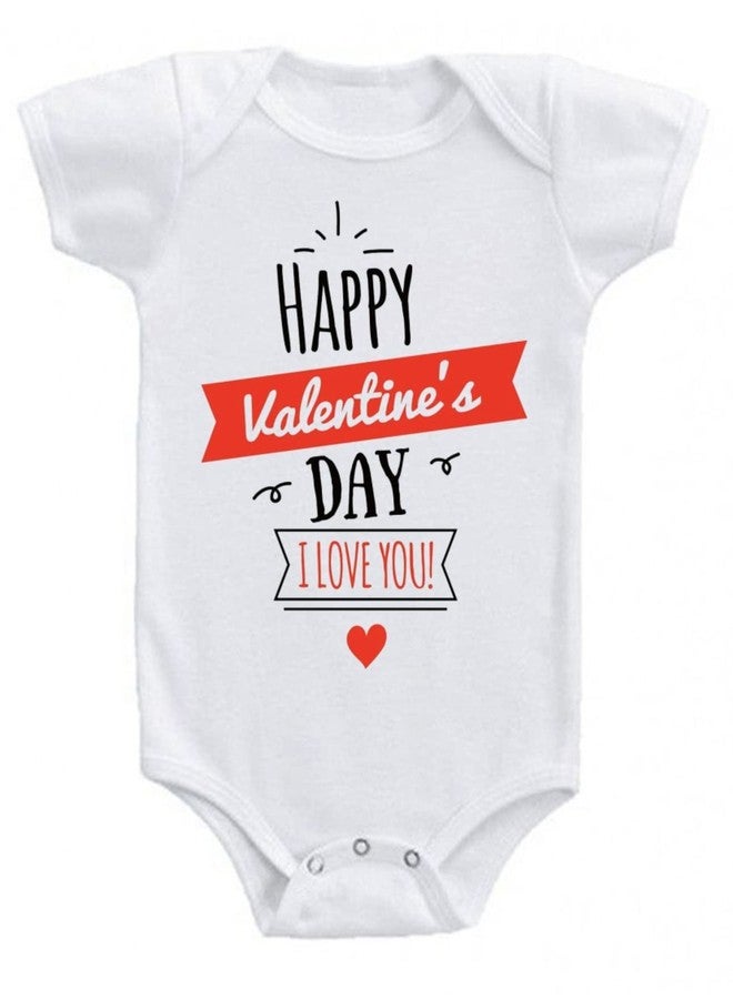 American Apple Valentine Printed Romper Dress Baby Sleep Suit For Boys & Baby Girls Printed Love Brithady Vacation Gift (9-12 months, Happy Valentine Day (I Love U)) - Image 1