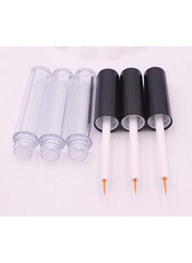 XINGZI - 6Pcs 5Ml Empty Refillable Plastic Eyeliner Vials Bottle Container Eyelashes Tube Mascara Tube Eyelash Growth Oil/Mascara/Eye Gloss Liquid Bottle Container With Brush And Plug - Image 1