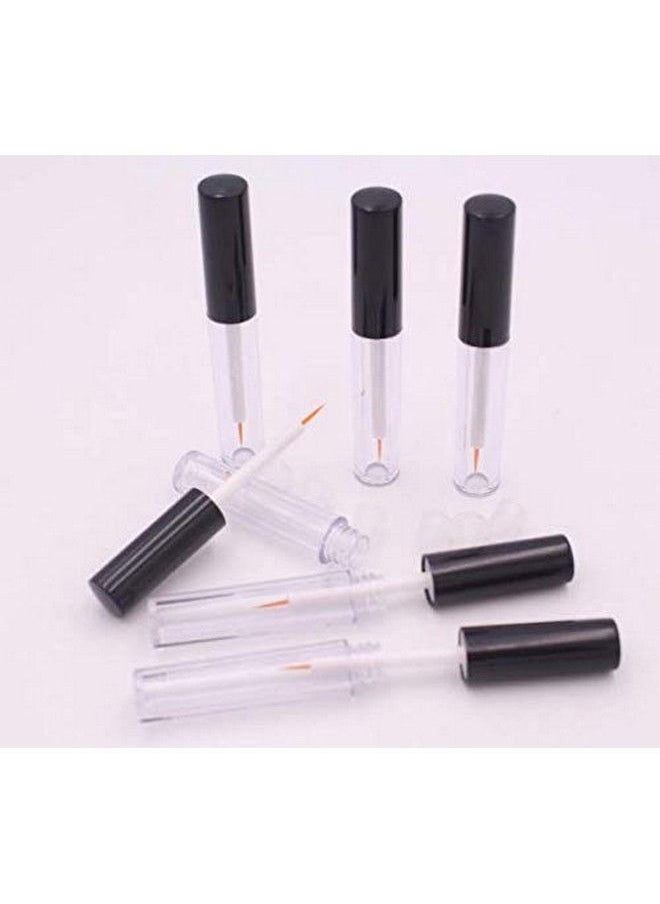 XINGZI - 6Pcs 5Ml Empty Refillable Plastic Eyeliner Vials Bottle Container Eyelashes Tube Mascara Tube Eyelash Growth Oil/Mascara/Eye Gloss Liquid Bottle Container With Brush And Plug - Image 1
