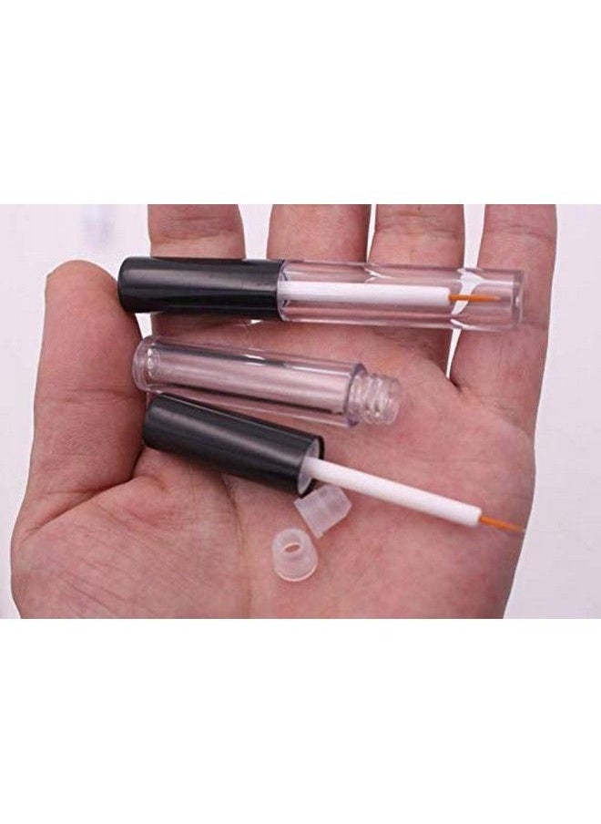 XINGZI - 6Pcs 5Ml Empty Refillable Plastic Eyeliner Vials Bottle Container Eyelashes Tube Mascara Tube Eyelash Growth Oil/Mascara/Eye Gloss Liquid Bottle Container With Brush And Plug - Image 1