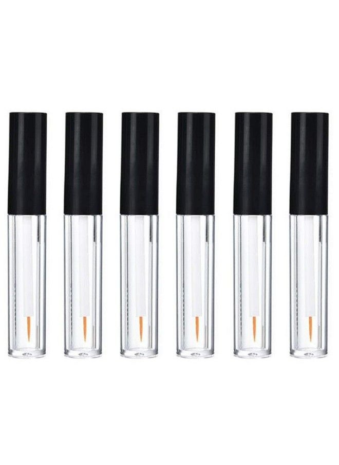 XINGZI - 6Pcs 5Ml Empty Refillable Plastic Eyeliner Vials Bottle Container Eyelashes Tube Mascara Tube Eyelash Growth Oil/Mascara/Eye Gloss Liquid Bottle Container With Brush And Plug - Image 1