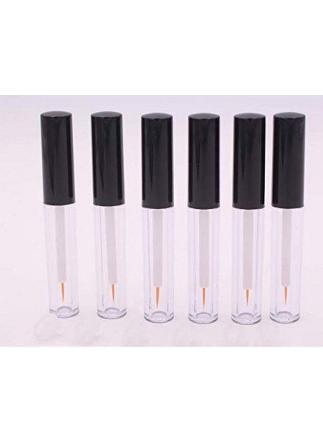 XINGZI - 6Pcs 5Ml Empty Refillable Plastic Eyeliner Vials Bottle Container Eyelashes Tube Mascara Tube Eyelash Growth Oil/Mascara/Eye Gloss Liquid Bottle Container With Brush And Plug - Image 1
