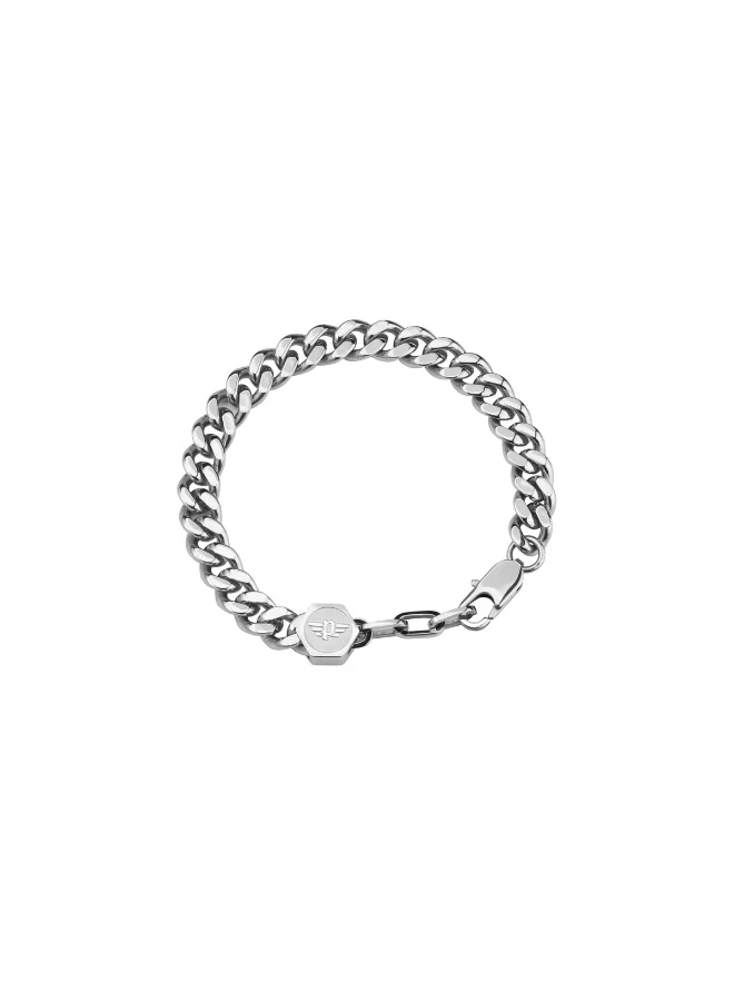 بوليس Hinged Silver Bracelet for Men S