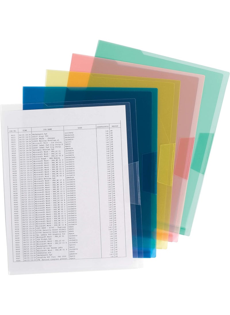 Smead Smead Organized Up Poly Translucent Project Jacket Letter Size Assorted Colors 10 per Pack 85752  - Image 1