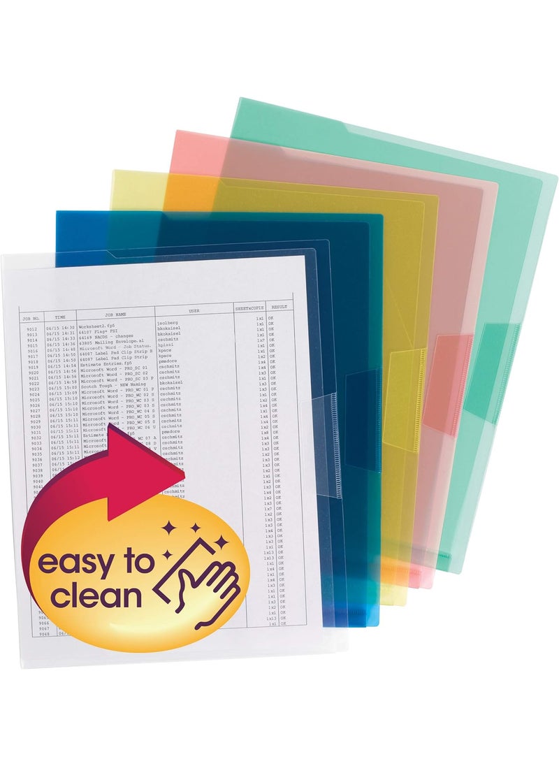Smead Smead Organized Up Poly Translucent Project Jacket Letter Size Assorted Colors 10 per Pack 85752  - Image 2