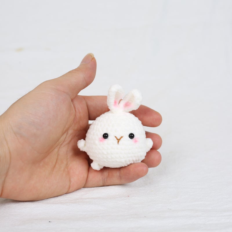 Handmade Crochet Wool Doll Pendant Yellow Duck Wool Knitting Keychain Crochet Cabibala - Image 1