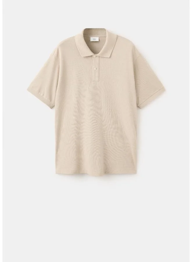 Mango Man 09-CAMEL Polo Shirt Rea for Men | Best Price UAE