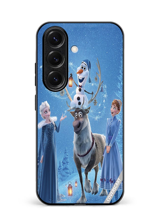 Protective Case Cover For Samsung Galaxy S24 Plus Elsa Anna And Olaf Design Multicolour