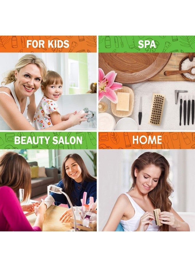 KONEX Non-Slip Wooden Two-Sided Nail Brush For Cleaning Fingernails - Nail Scrubber Brush With Natural Boar Bristle - Essential Fingernail Brush For Daily Use - Image 2