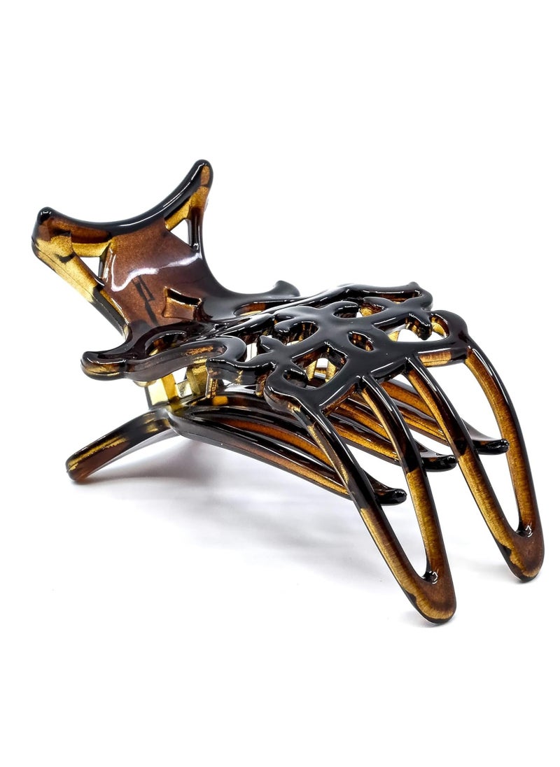 CAMILA - Camila Paris NV73 French Hair Clip for Women, Hair Side Clips, 3 inch Girls Hair Claw Clips Jaw Fashion Durable Styling Hair Accessories for Women, Strong Hold No Slip Grip, Made in France. Tortoise - Image 1