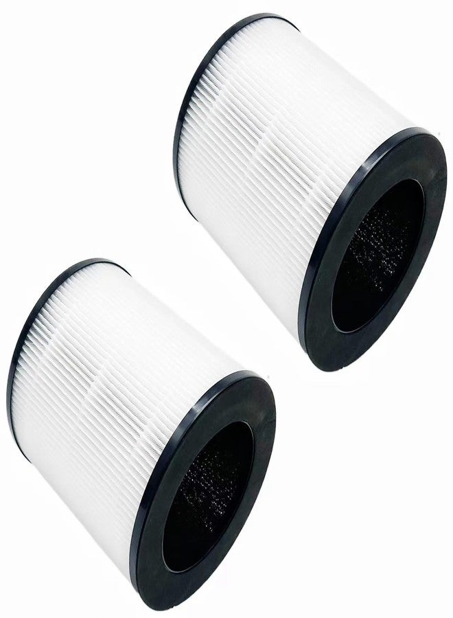 Slirceods Replacement Filter Compatible with QUIETPURE Whisper KJFC15 Air Purifier H13 3-Stage Filtration High-efficiency Activated carbon,(2-Pack) - Image 1