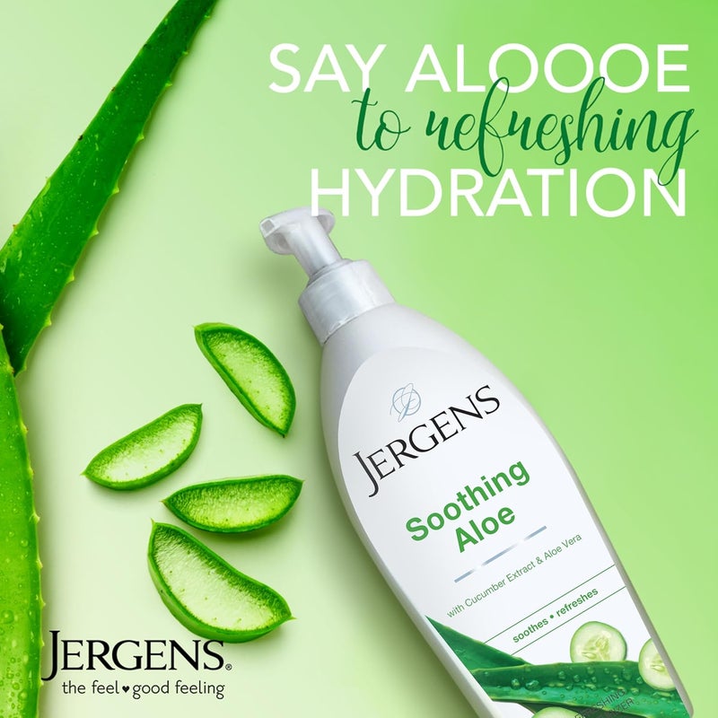 Jergens Soothing Aloe Lotion with Cucumber Extract, 600 ml - Image 4