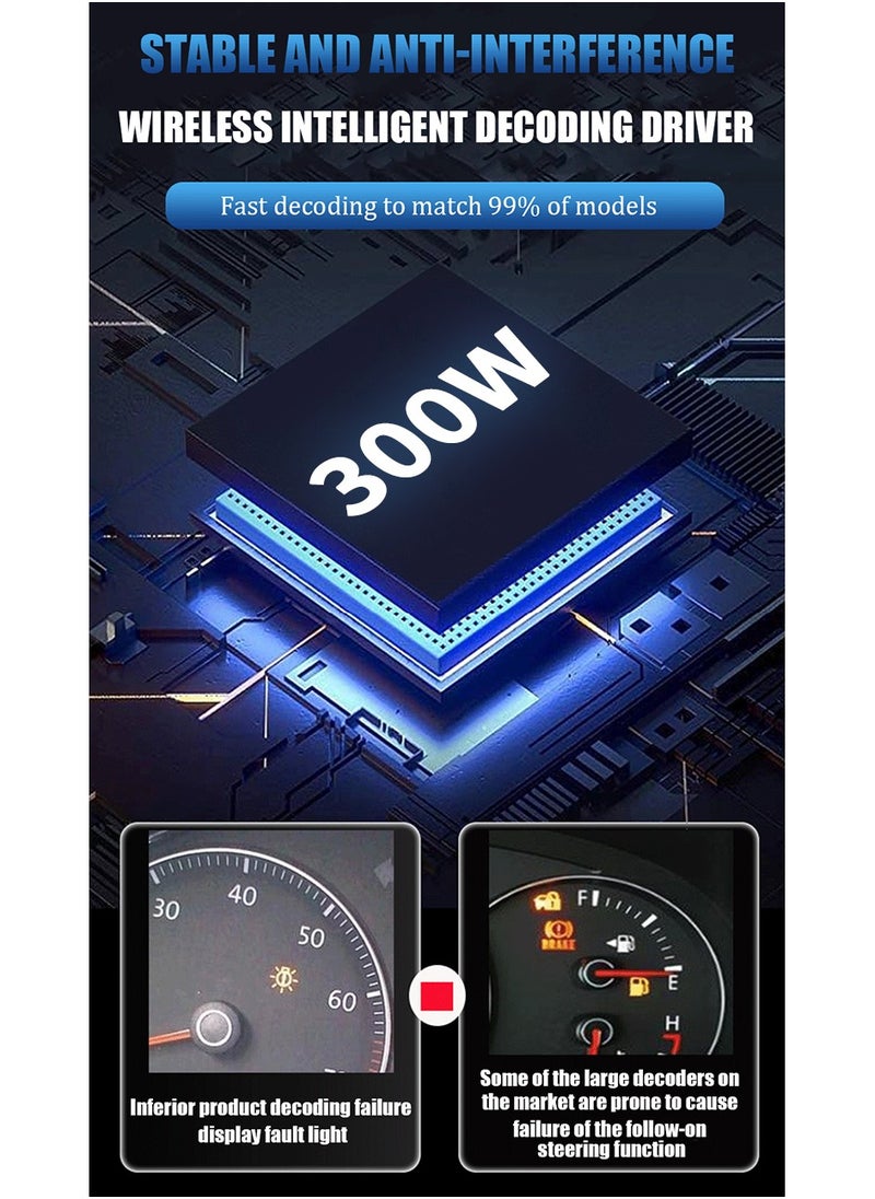 Generic D-Series High-Power LED Car Lights for Xenon-Compatible Models D1S D2S D3S D4S D8S | 30000LM, 6000K, 300W, Smart Wireless Decoder, 50000 LUX Light Distribution, IP68 Waterproof, Efficient Heat Dissipation  - Image 3