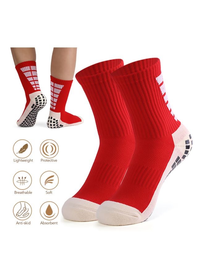 Halamodo 3 Pairs Kids Youth Grip Soccer Socks,Cushioned Non Slip Football Athletic Sports Socks with Shin Guard Sleeves,Grip Array Performance & Comfort - Image 3