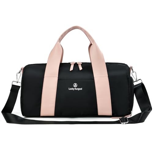 KURGOOL Small Gym Bag for Women with Wet Pocket Shoes Compartment Cute Mini Sport Duffel Gym Tote Bags for Yoga Workout Dance Swim - Image 1