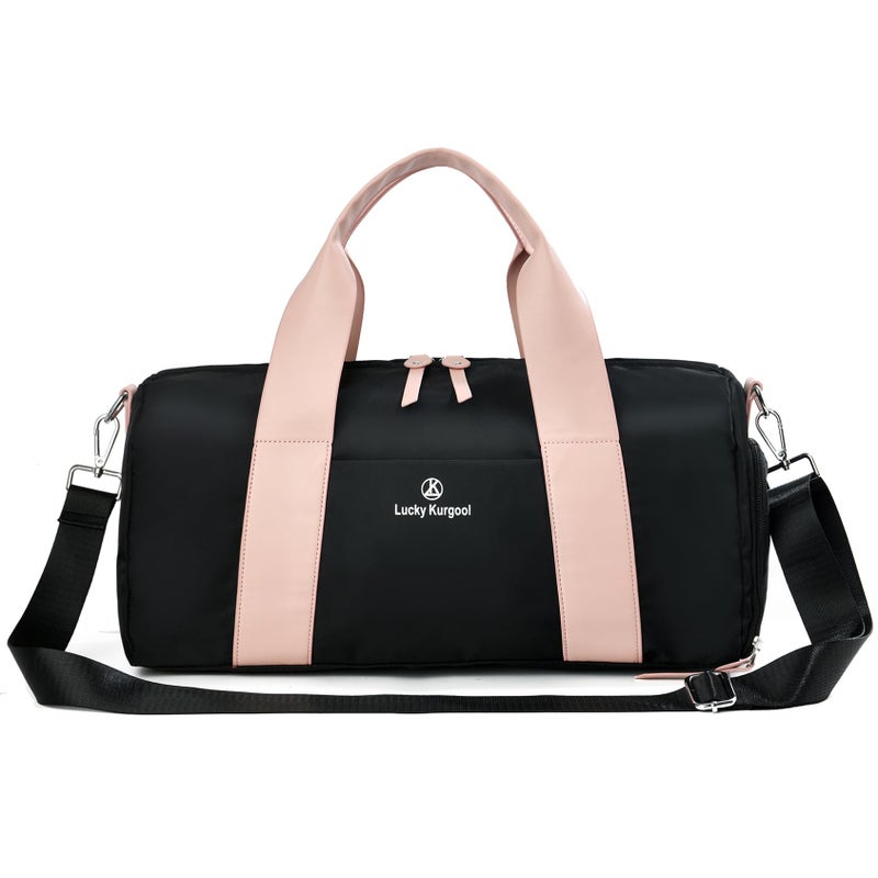 KURGOOL Small Gym Bag for Women with Wet Pocket Shoes Compartment Cute Mini Sport Duffel Gym Tote Bags for Yoga Workout Dance Swim - Image 2