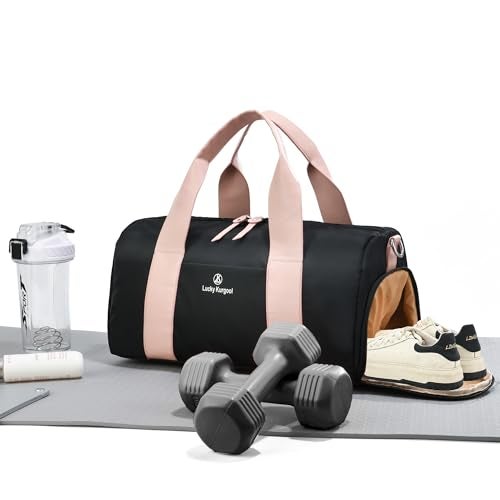 KURGOOL Small Gym Bag for Women with Wet Pocket Shoes Compartment Cute Mini Sport Duffel Gym Tote Bags for Yoga Workout Dance Swim - Image 3