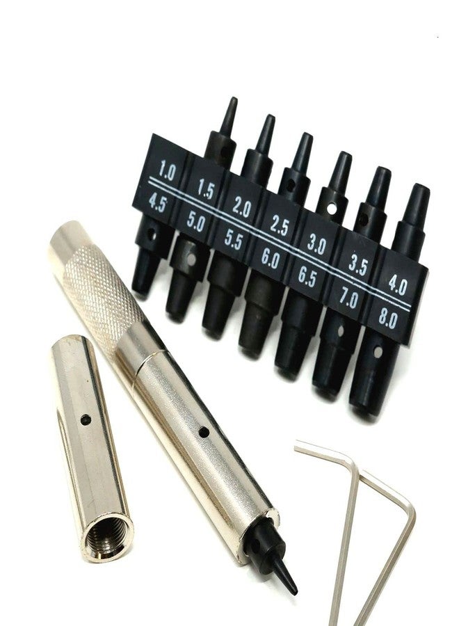 بولاريس مثقاب حزام جلدي مصنوع في اليابان، مزود بـ 14 حجمًا من شفرات التثقيب القابلة للتبديل، أداة يابانية أصلية من ماركة POLARIS - Image 1