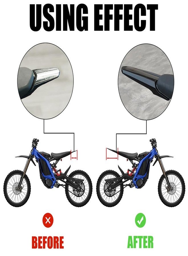 URLWALL Modified Extended Longer Rear Fender for Segway Sur-Ron Light Bee X and S, Upgraded Extra Long Mudguards Protector, Plastic Dirt Bike Long Pit Tail Fender Mud Flap Guard, 15.5×5.9‘’ - Image 4
