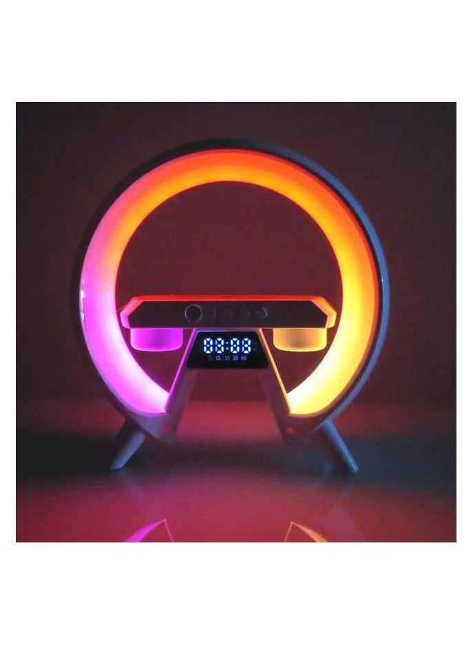 Speaker is a music player with multi-colored lighting and attached to a wireless charging base with a wonderful and beautiful design - Image 4