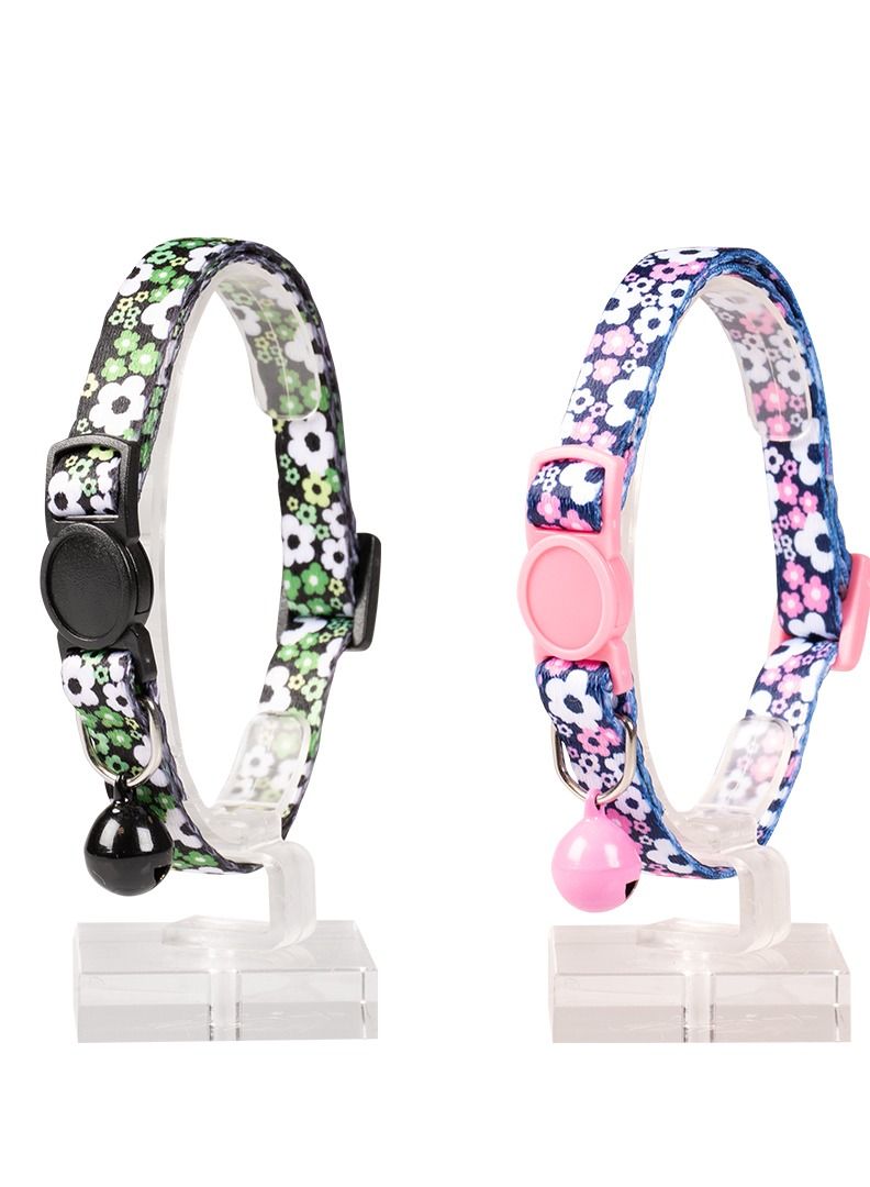 duvo Plus Cat Collar Flower Nylon Mixed Colors - Image 1