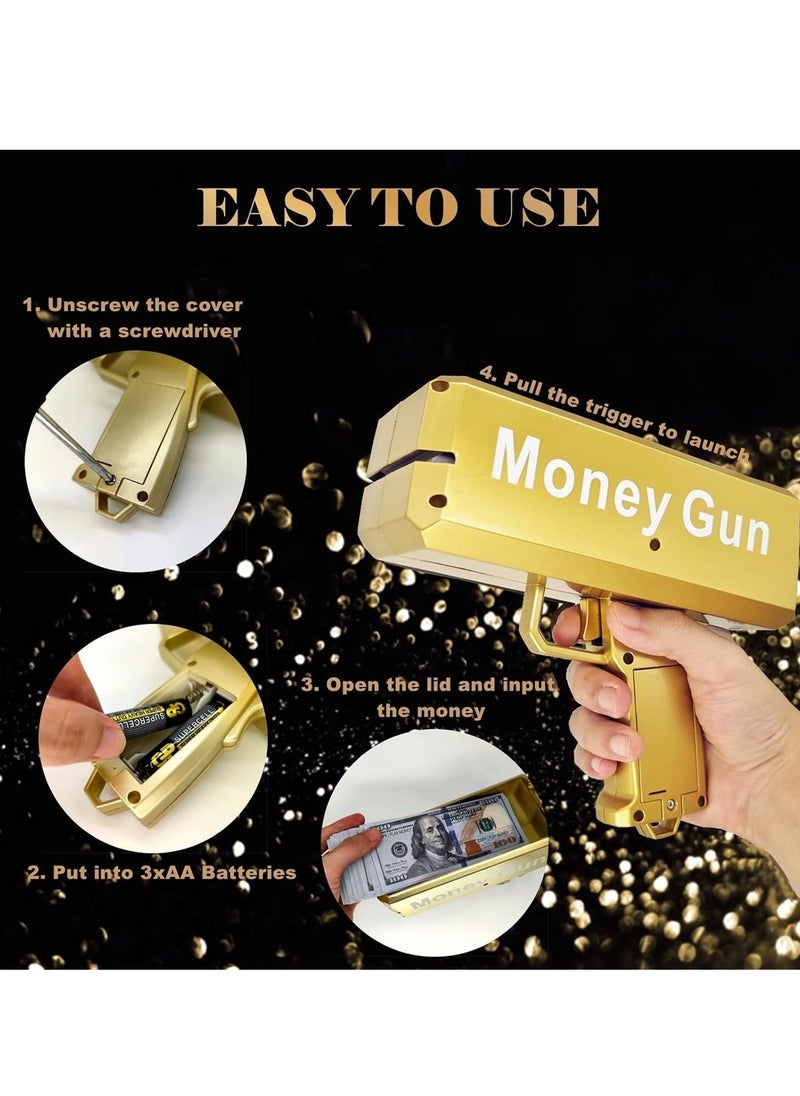 ELTRAZONE Handheld Money Gun Cash Shooter for Parties & Events | Fun Paper Toy for Celebrations, Photoshoots, and Themed Parties | Ideal for Birthdays, Weddings, Festivals, and Special Occasions | Unique Party Favor Gift Idea - Image 2