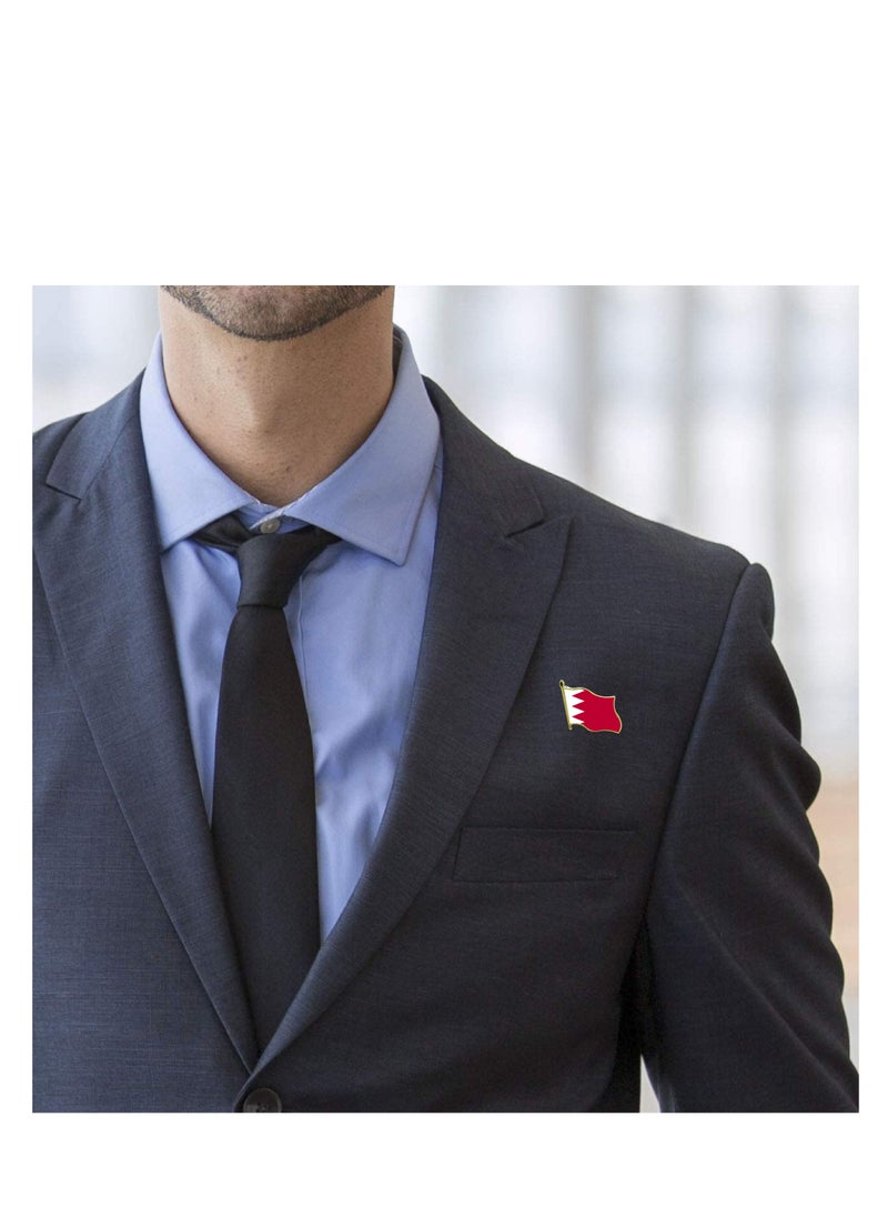 PRINTSHOP4ME - Bahrain National Flag Lapel Pins and Brooch Badge to show your patriotism for Bahrain (Flag Badge) - Image 1
