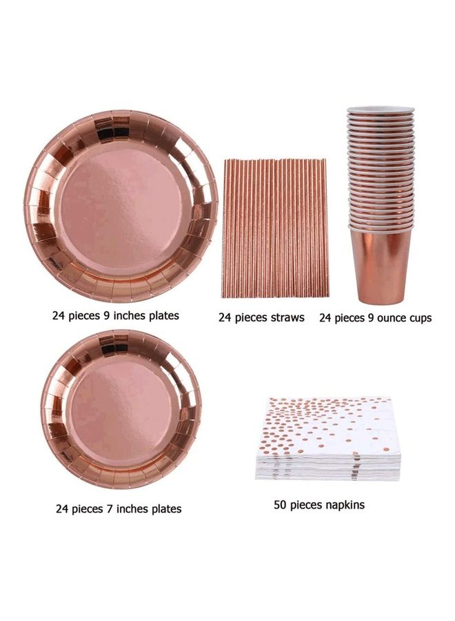 مجموعة لوازم الحفلات مكونة من 146 قطعة - Image 3