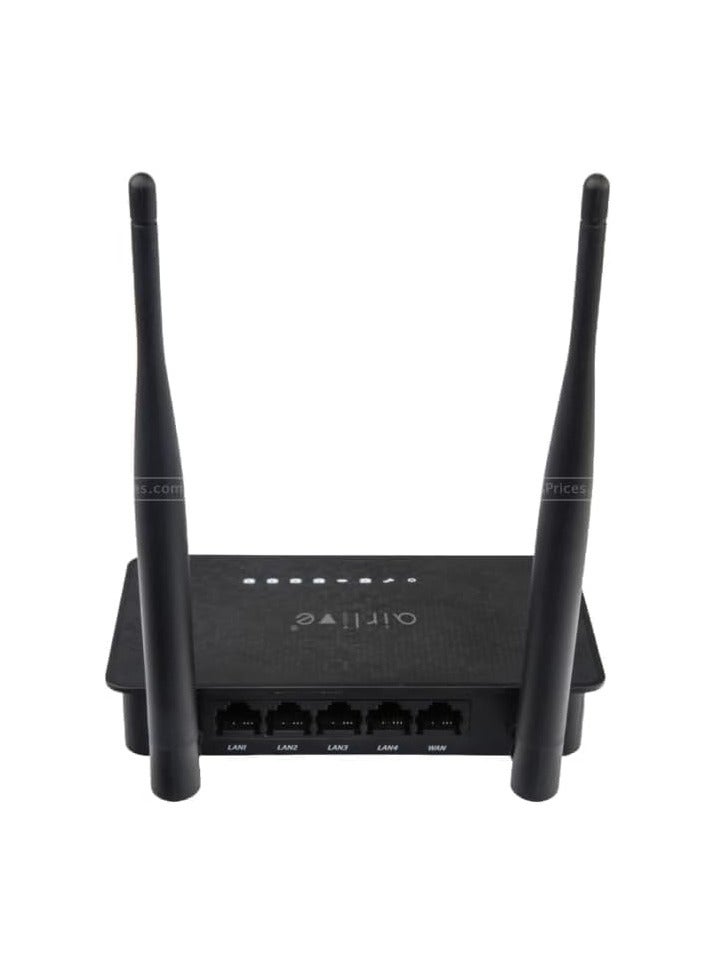 إيرليف AirLive Wi-Fi 4 N300 2.4GHz Wireless Router - Black - Image 2