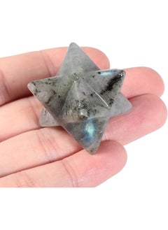 Loveliome Loveliome Natural Moonstone Merkaba Crystal Protection Sacred Meditation Energy Generator Healing Chakra Six-Pointed Star 1 Inch  - Image 3