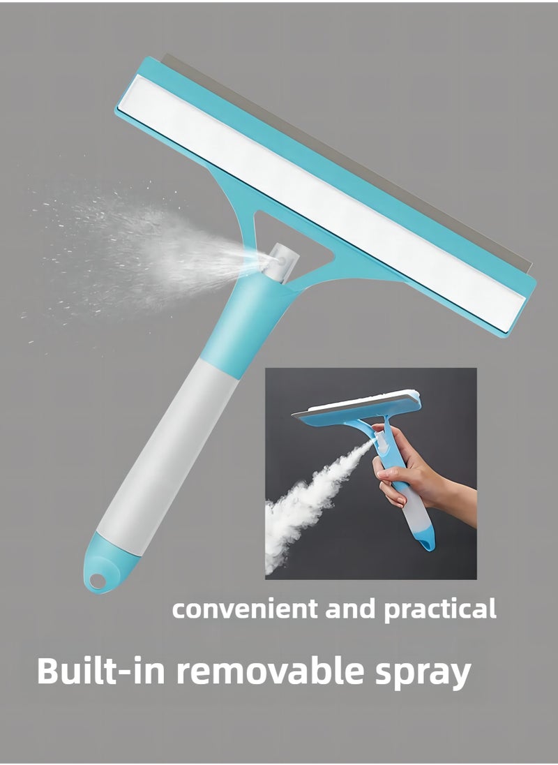 Generic - Glass Wiper, Bathroom Mirror Brush, Window Scraper ,Professional Cleaning Tools ,Silicon Rubber Scraper - Image 1