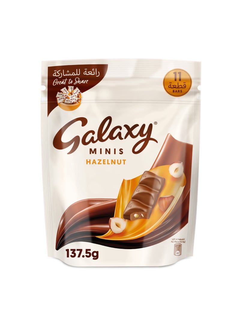 Galaxy Chocolate Minis Hazelnut Mini Chocolate Bars 137.5g - Image 1