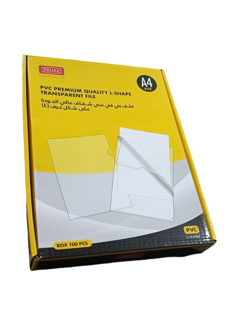 PRIMA 100-Piece File Folder Clear  - Image 4