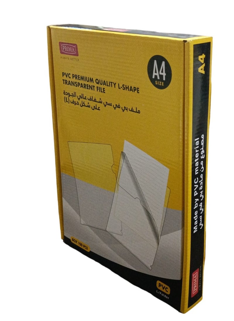 PRIMA 100-Piece File Folder Clear  - Image 3