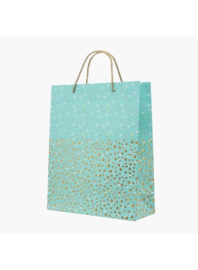 فايندز Findz Dot Print Paper Gift Bag - Medium