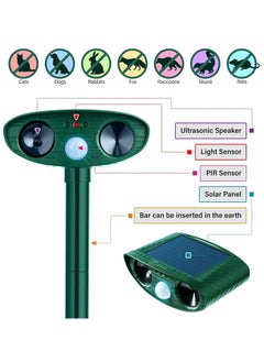 KASTWAVE Ultrasonic Animal Repeller, Solar Powered Animal Repellent, Waterproof Animal Deterrent Devices Outdoor Repels  - Image 5
