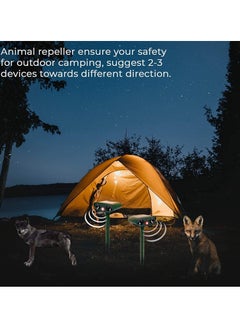 KASTWAVE Ultrasonic Animal Repeller, Solar Powered Animal Repellent, Waterproof Animal Deterrent Devices Outdoor Repels  - Image 2